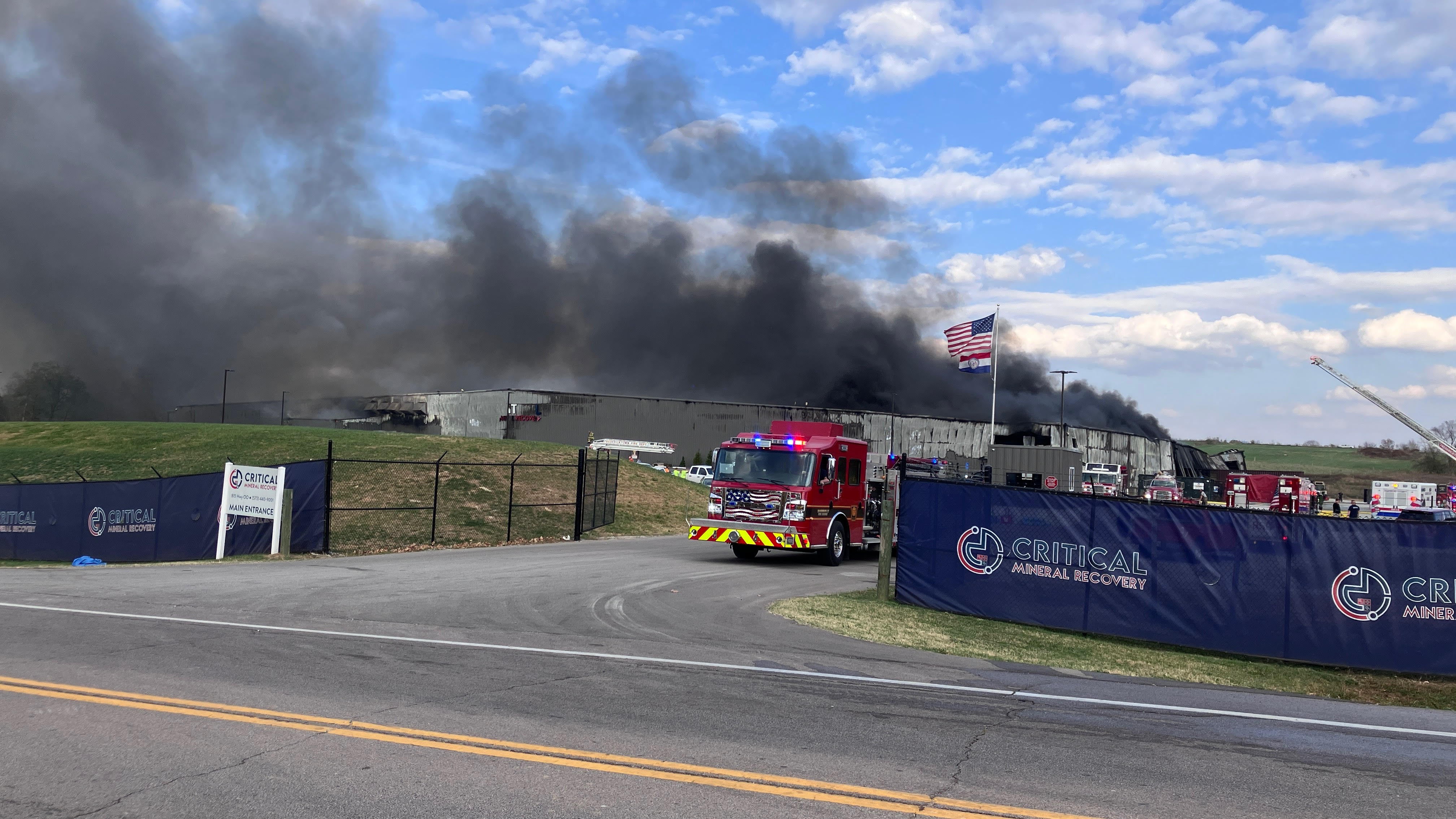 Critical Mineral Recovery Responds to Fire at Fredericktown Facility