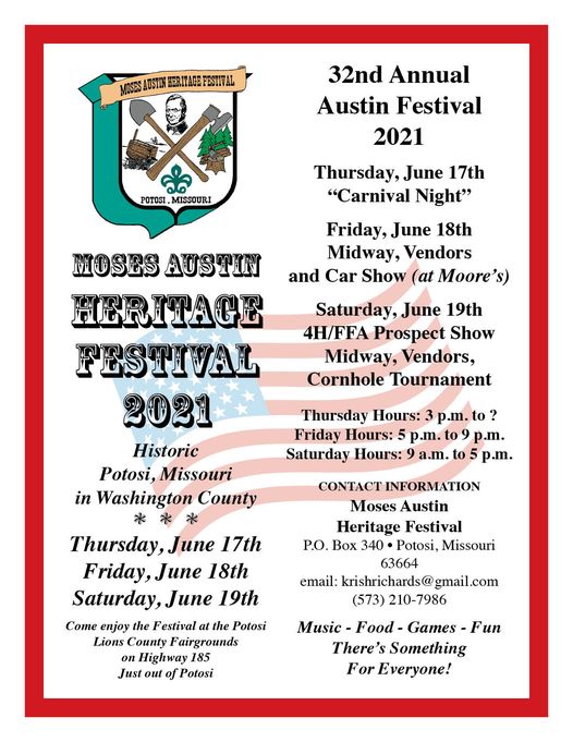 The Moses Austin Heritage Festival This Weekend