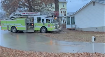 Slick Roads Cause Fire Apparatus Accident