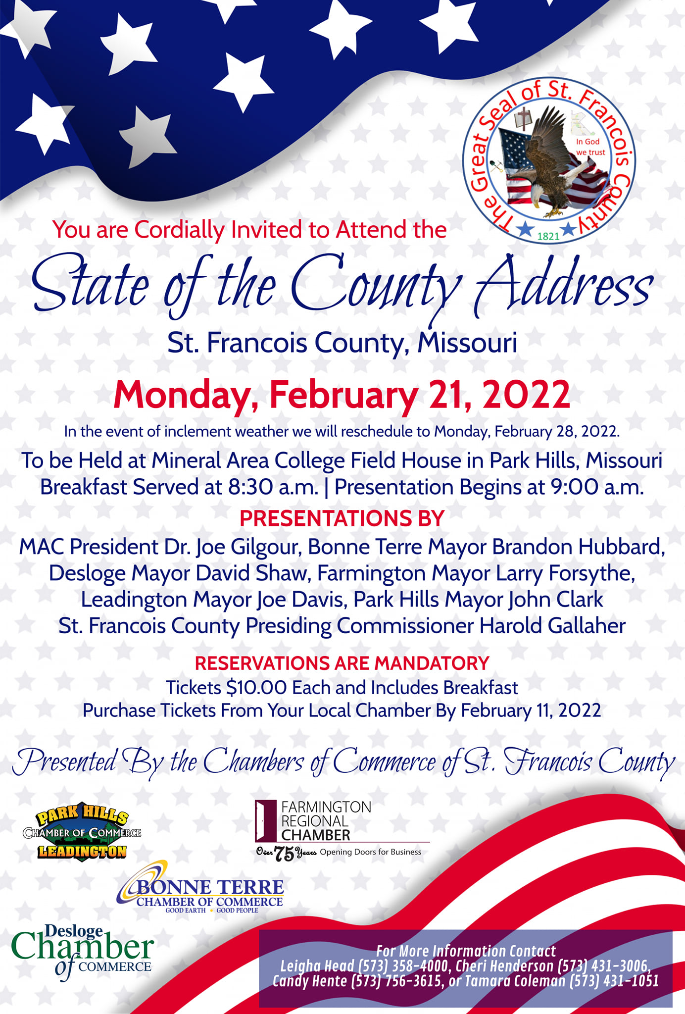 State of the County Address Monday