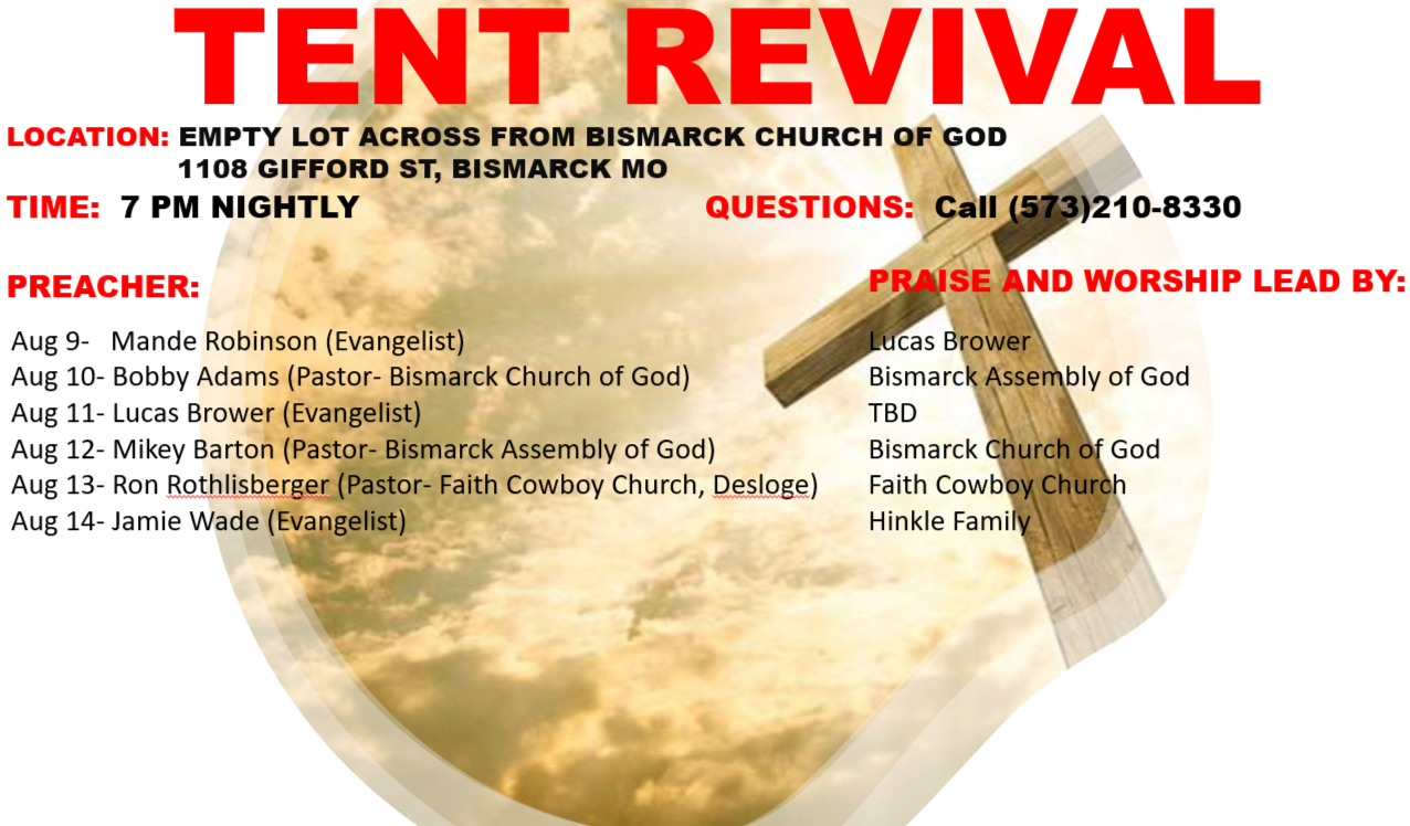 Tent Revival in the Parkland