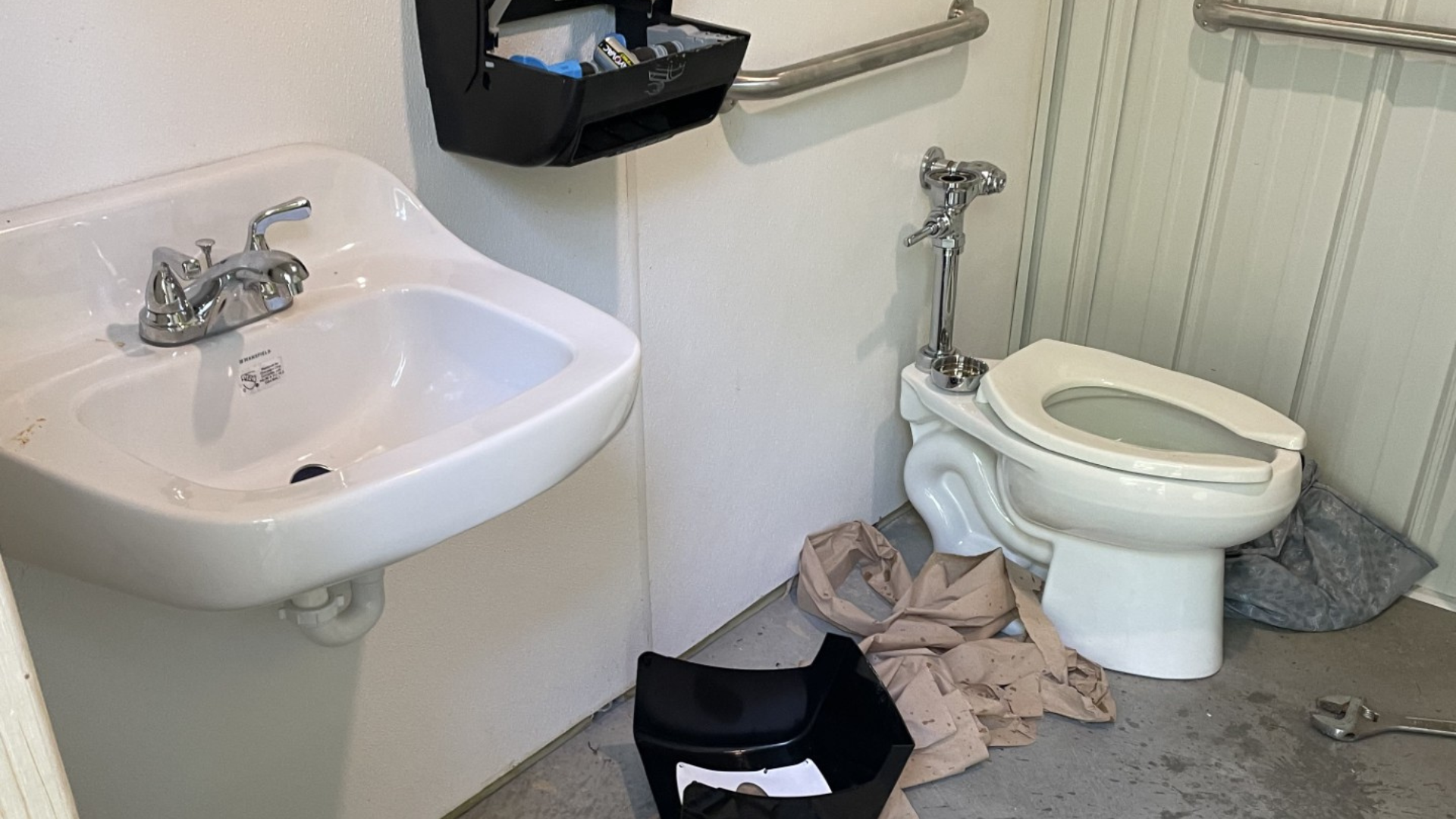 Bathroom Vandalism Under Investigation