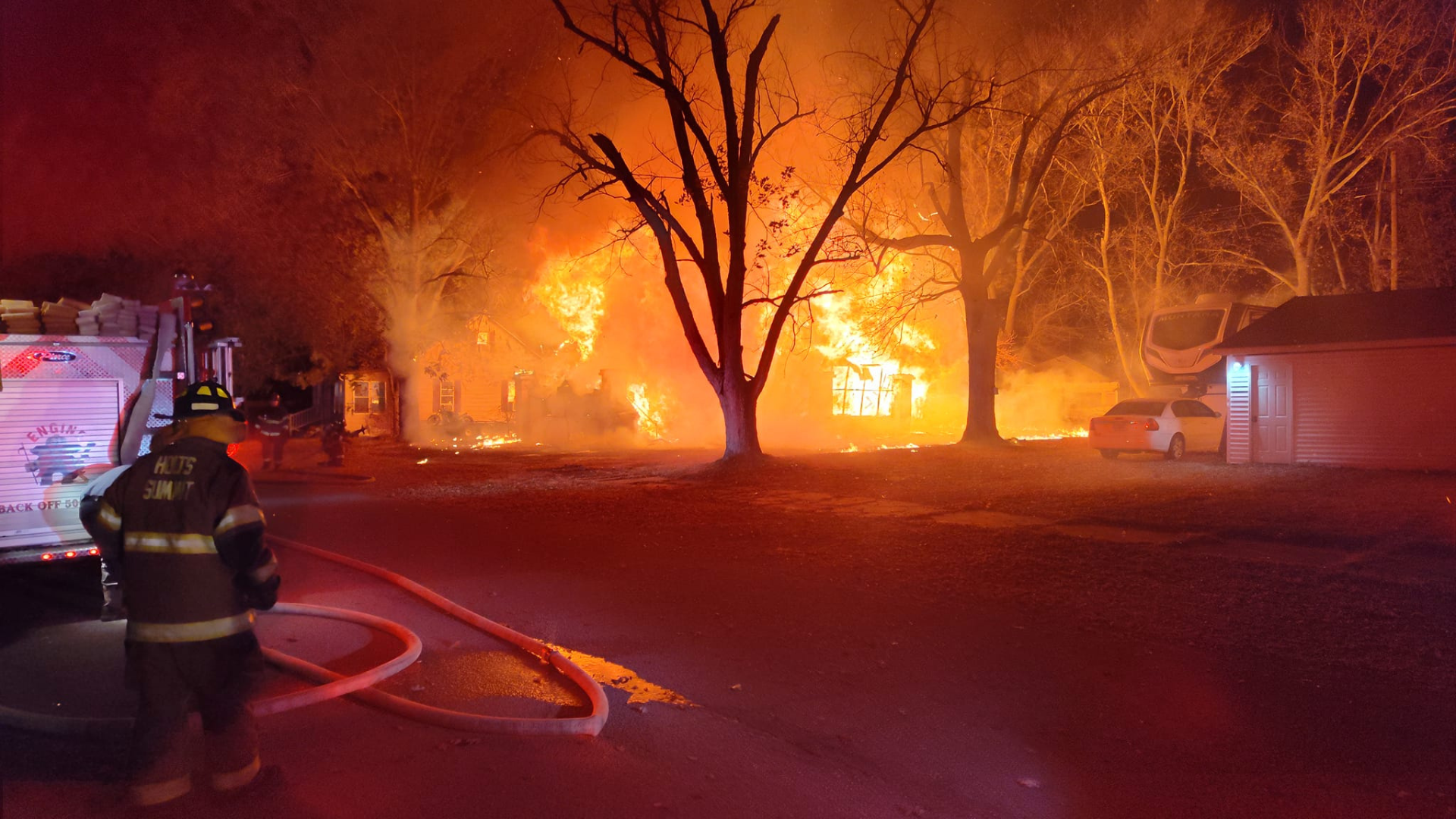 Early Morning Blaze Destroys Bismarck Home, State Fire Marshal Investigating