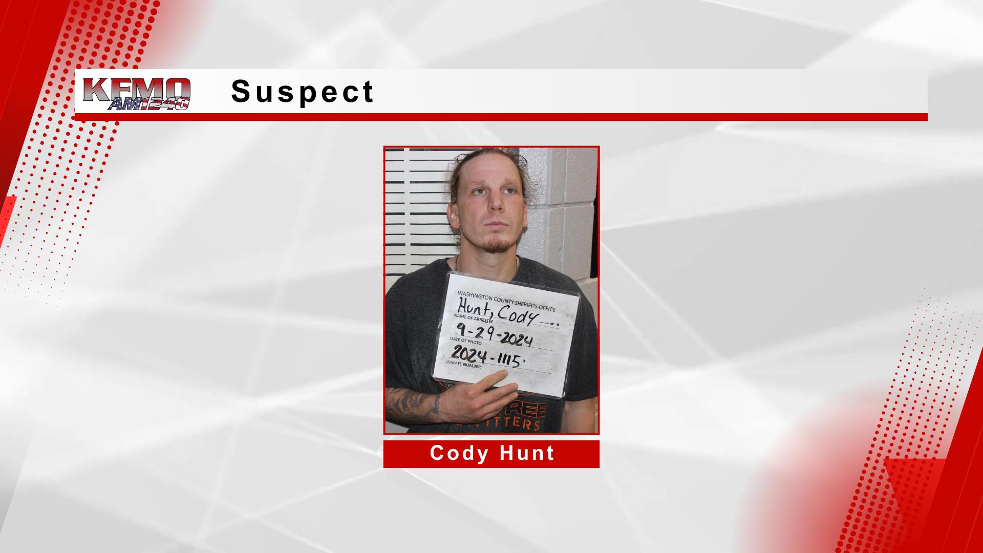 Authorities Searching for Suspect Cody Hunt, Linked to Abduction of Dale William Ryerson