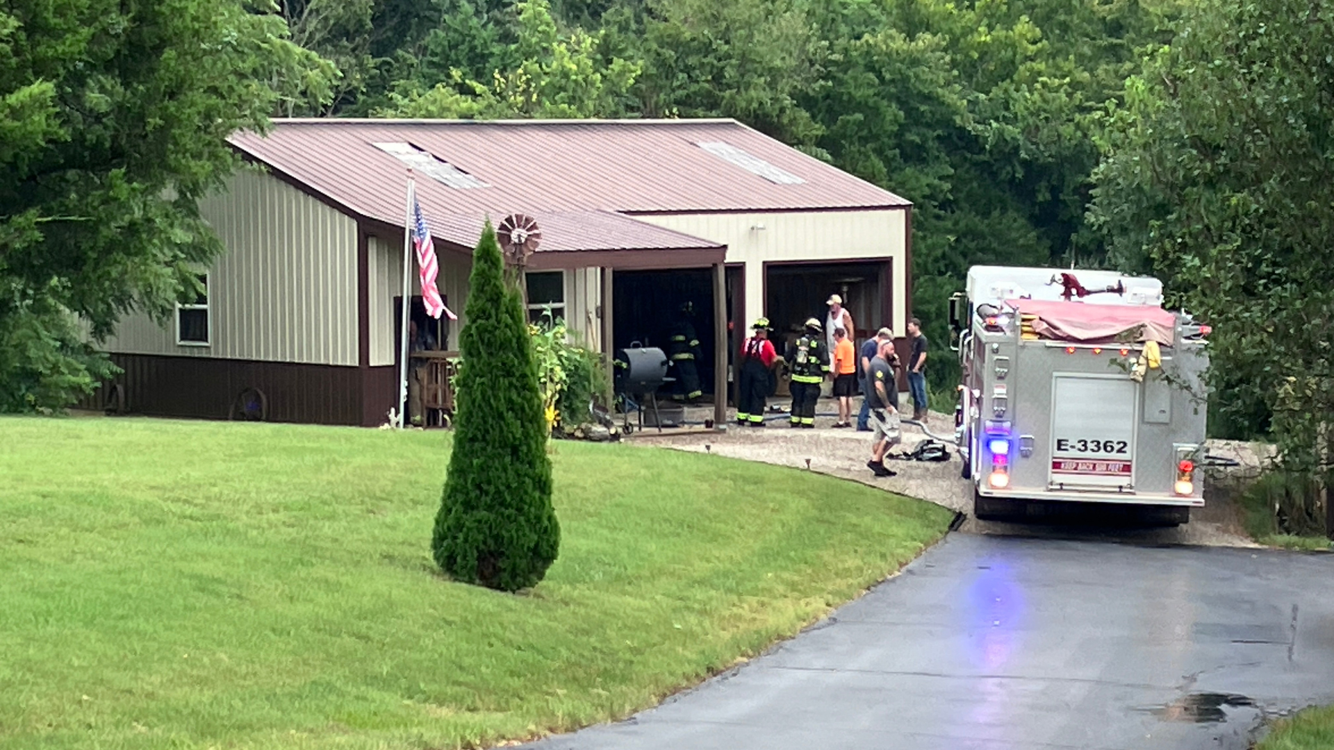 Fire Crews Respond to Garage Fire