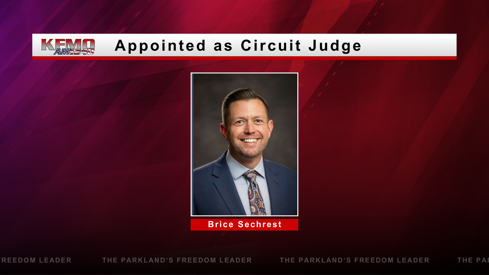 Governor Parson Appoints Sechrest as Circuit Judge