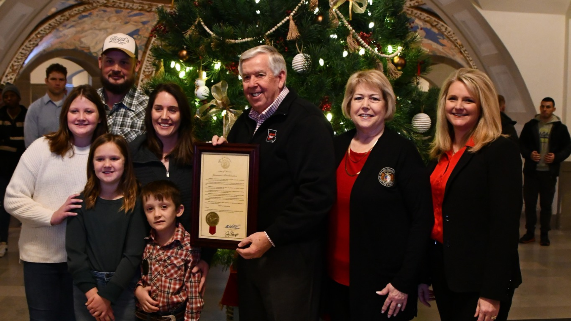 Governor Parson Proclaims December as Christmas Tree Month in Missouri