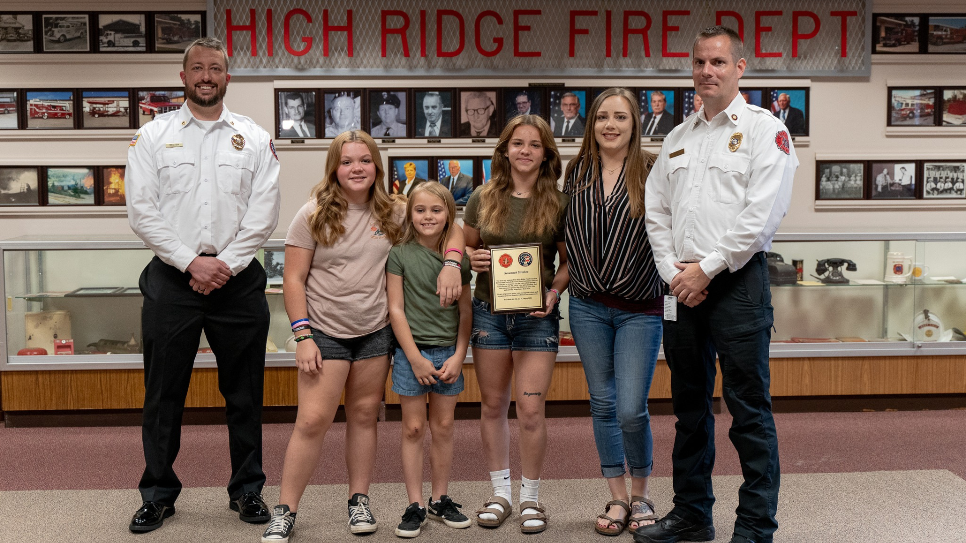 High Ridge Fire Protection District Gives Hometown Hero Award