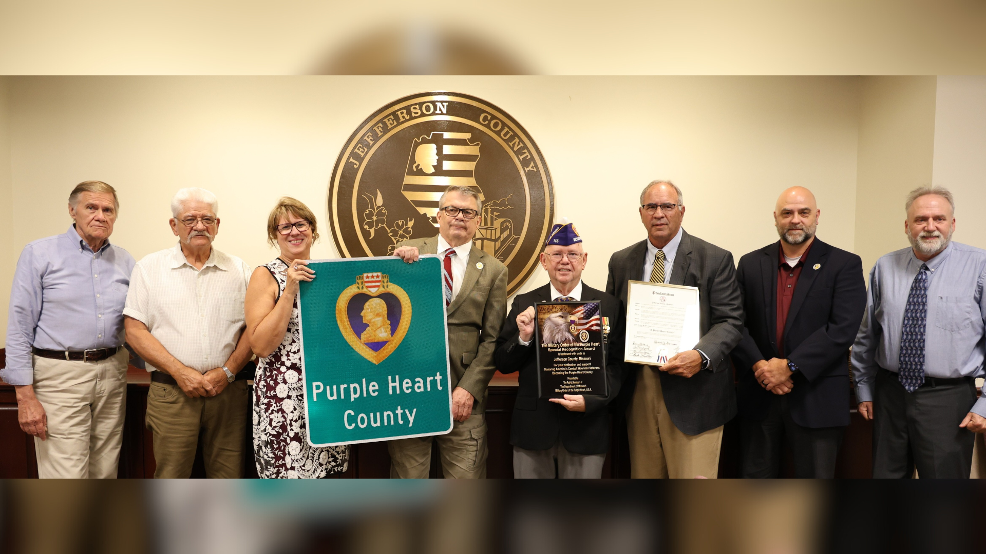 Jefferson County Designated as Purple Heart County