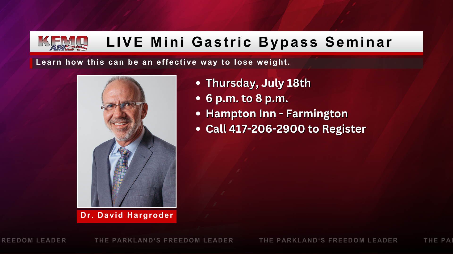 Mini Gastric Bypass LIVE Seminar