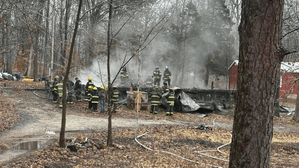 Mobile Home Destroyed in Fire on John Smith Road, No Injuries Reported