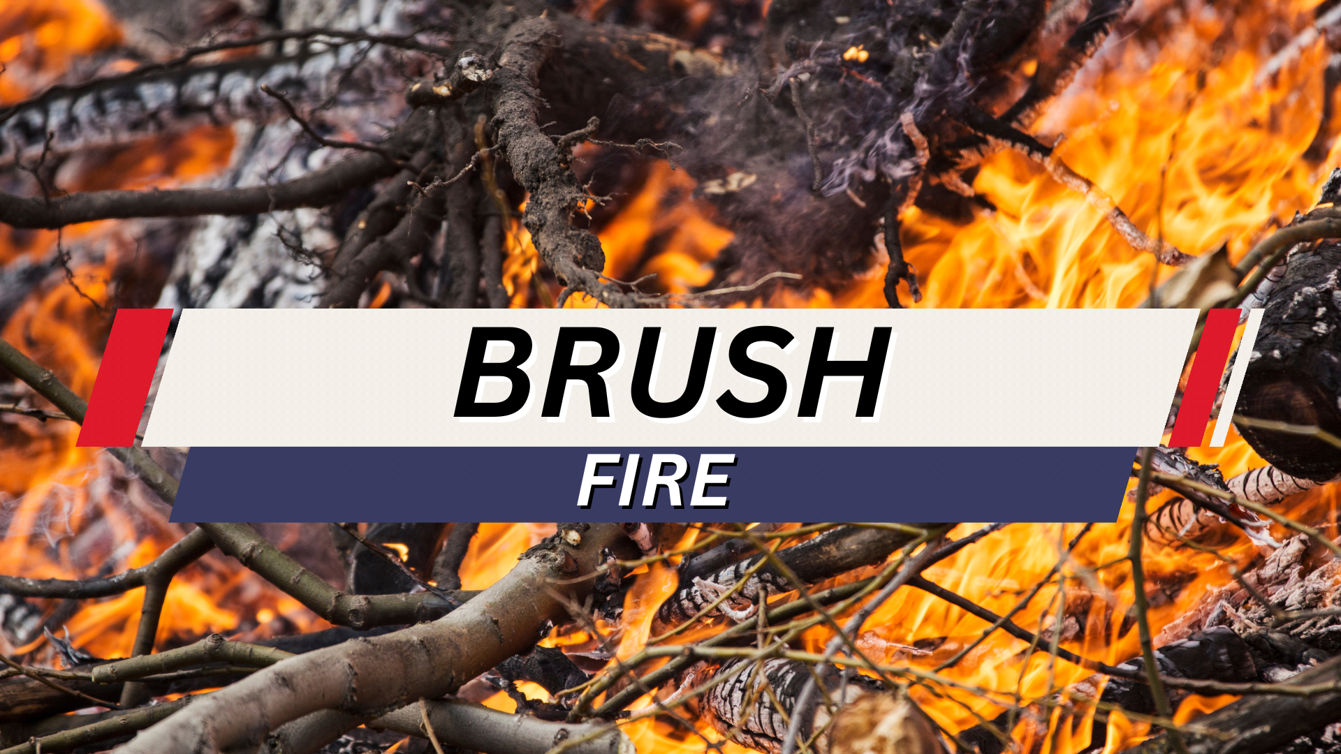 Fire Crews Battle Brush Fire