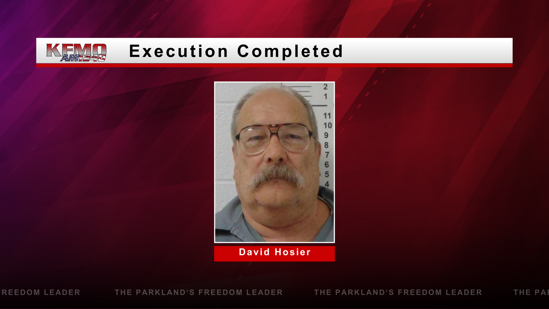 Execution of David Hosier Completed